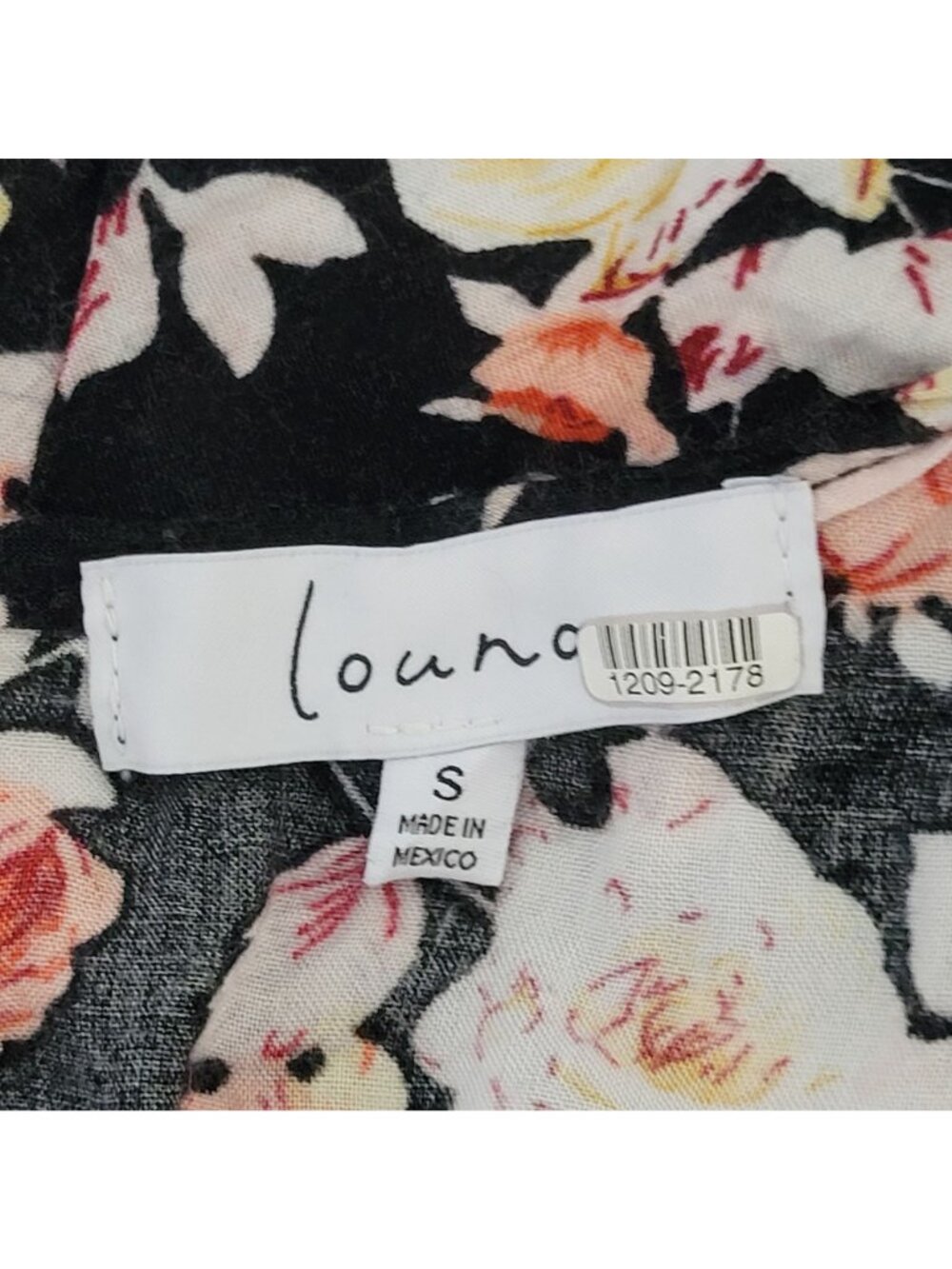 Louna Black Floral Romper Womens Size S Puff Sleeve Summer Party - Picture 6 of 7